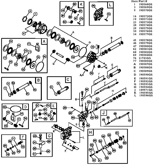 snapper pressure washer pump parts breakdown